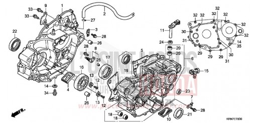 CARTER MOTEUR CRF250RH de 2017